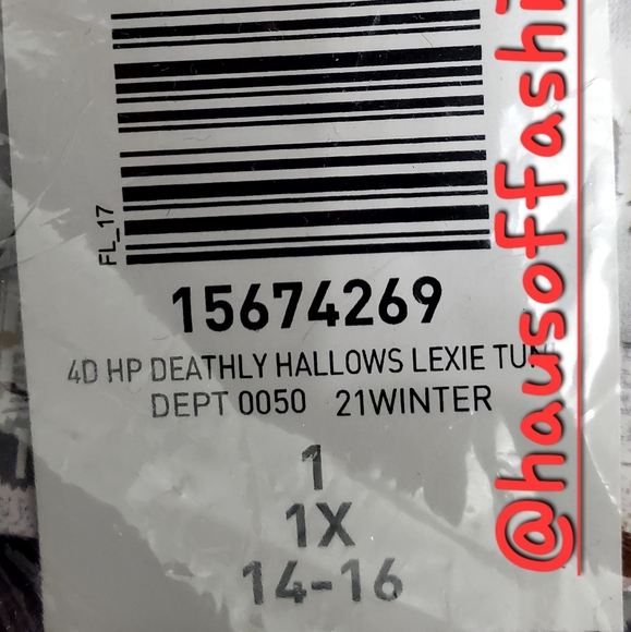 TORRID HARRY POTTER Dealthy Hallows Lexi Chiffon Babydoll! NWT! - Picture 5 of 5